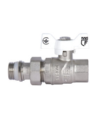 Кран шаровой "Американка" SD Forte 1/2" с антипротечкой прямой SF222W15