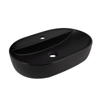 Раковина-чаша Qtap Scorpio 600х400х120 Matt black QT142203MBMBN