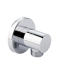 Подключение для шланга Qtap Spojeni округлое QTCRMB030 Chrome
