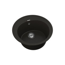 Мойка для кухни из исскуственого камня Vankor Sity SMR 01.50 Black круглая 