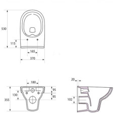 Унітаз підвісний Cersanit 794/K701-143 CITY Clean On з сидінням з дюропласту