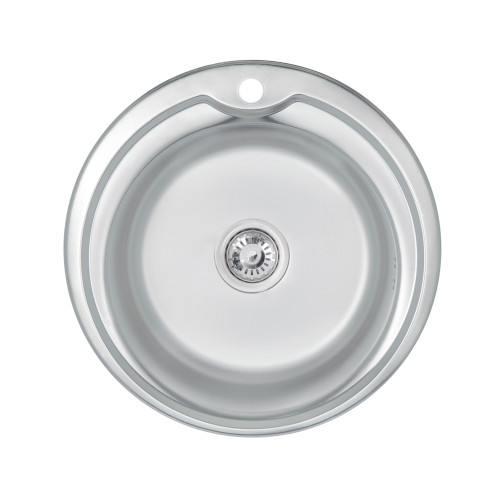 Кухонная мойка Brinex 510-D 0,8 мм Satin (BRIN510SAT08)