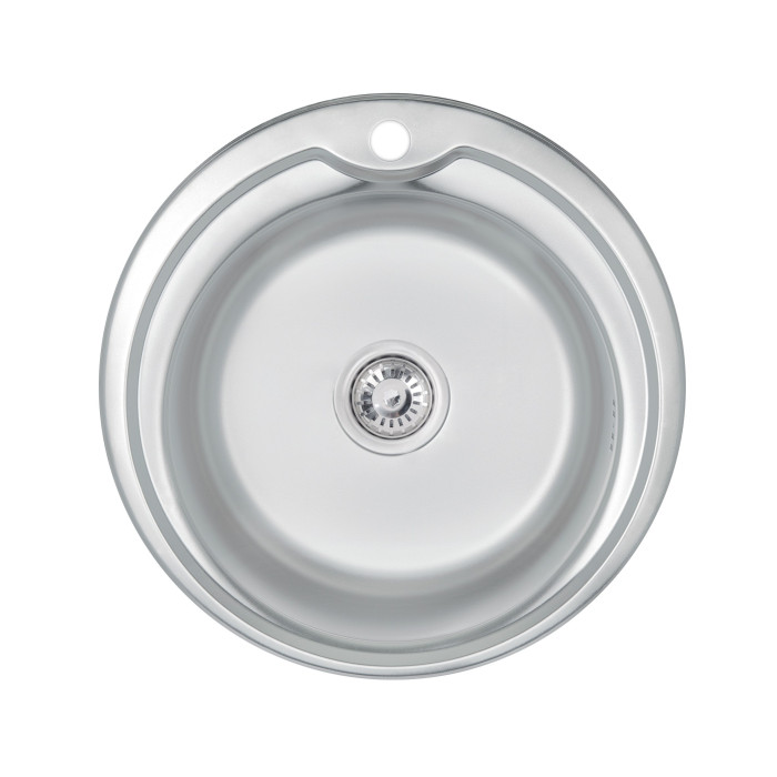 Кухонная мойка Brinex 510-D 0,8 мм Satin (BRIN510SAT08)