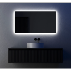 Дзеркало LED 800х700 WELLSS Eleganza Bordo G медіаблок (блютуз, музика, годинник, t, антизапотівання)