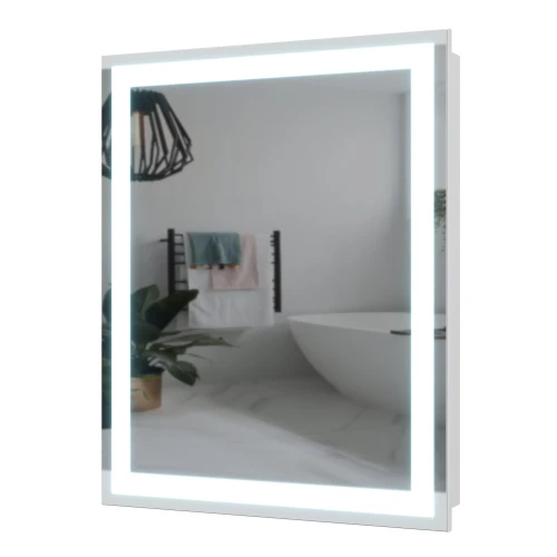 Зеркало-шкаф 50x75х13,5 ПАНОРАМА Mirater, LED белый(L)