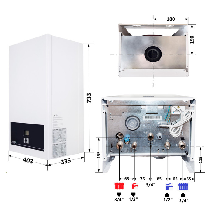Котел газовый Airfel DigiFEL Premix 23 кВт