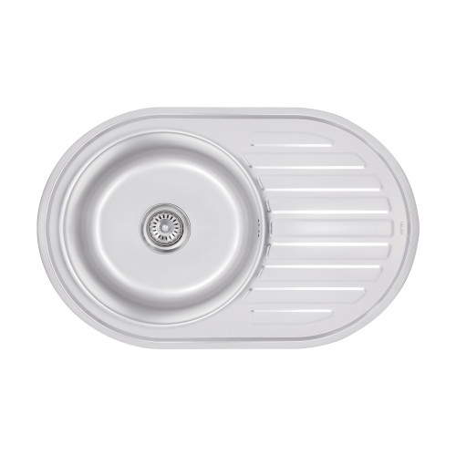 Кухонная мойка Brinex 7750 0,8 мм Satin (BRIN7750SAT08)
