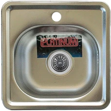 Мойка прям. 380х380х160 глянец PLATINUM