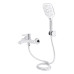 Смеситель для ванны Qtap Grand (c душевым гарнитуром) QTGRACRM006 Chrome