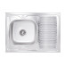 Кухонная мойка Lidz 6080-L 0,6 мм Satin (Lidz6080L06SAT)