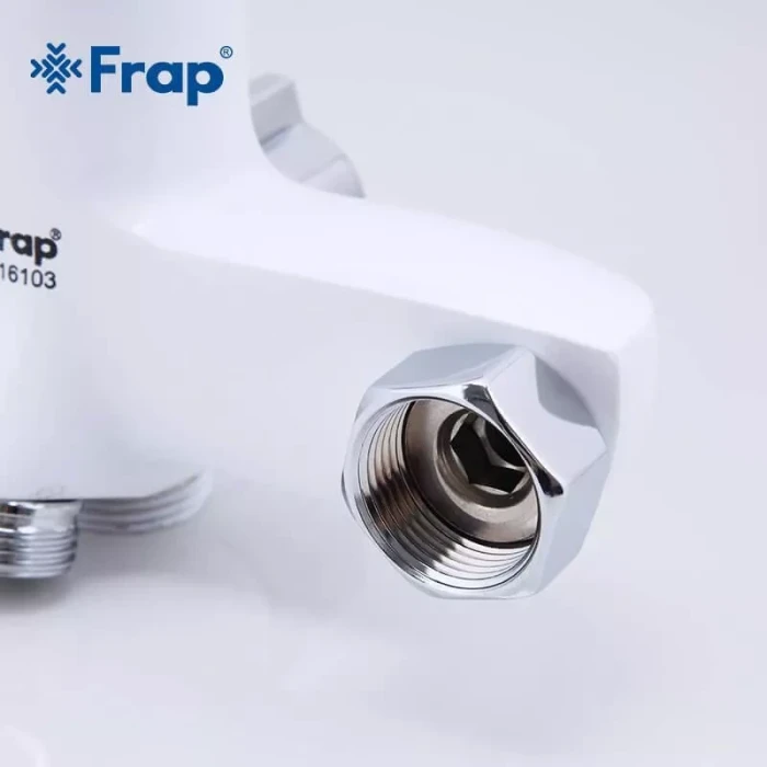 Змішувач для ванни Frap F2234, білий/хром