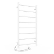 Електрична рушникосушарка Laris Зебра Альфа ЧК8 400 х 800 Э (підключення ліворуч) 130Вт, R3 білий (77700071)