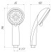 Лійка ручного душу GLOBUS Lux кругла, хром HY-1227-LUX
