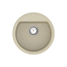 Мийка для кухні Vankor Easy EMR 01.45 Beige кругла з сифоном