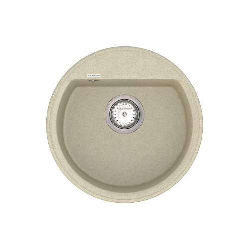 Мийка для кухні Vankor Easy EMR 01.45 Beige кругла з сифоном