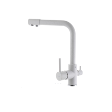 Змішувач для кухні Zerix  з виходом для питної води, молочний матовий 