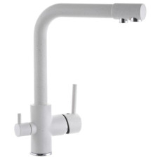 Змішувач для кухні Zerix  з виходом для питної води, молочний матовий 