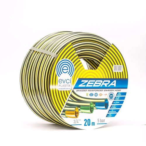Шланг ZEBRA Ø  3/4" 50м, 2х шар. товщ 2,5мм, тиск 10 атм.  (кратно 50м) {50}
