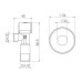 Кран приборный шаровой Арко Thermo Alliance Standart 1/2"Н х 1/2"Н SF340W1515