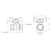 Кран шаровой SD Forte 1" ВР для воды (бабочка) SF602W25
