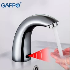Змішувач сенсорний для умивальника GAPPO G517, хром