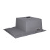 Мойка для кухни интегрированная Lidz Handmade H6350L крыло слева (LDH6350BRUL45588) Brushed Steel 3,0/1,0 мм