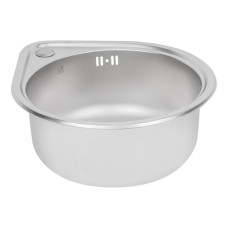 Кухонная мойка круглая 330х170 сатин Lidz 0,8мм