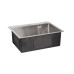 Мойка для кухни интегрированная Lidz Handmade H6050 (LDH6050BRU35371) Brushed Steel 3,0/1,0 мм