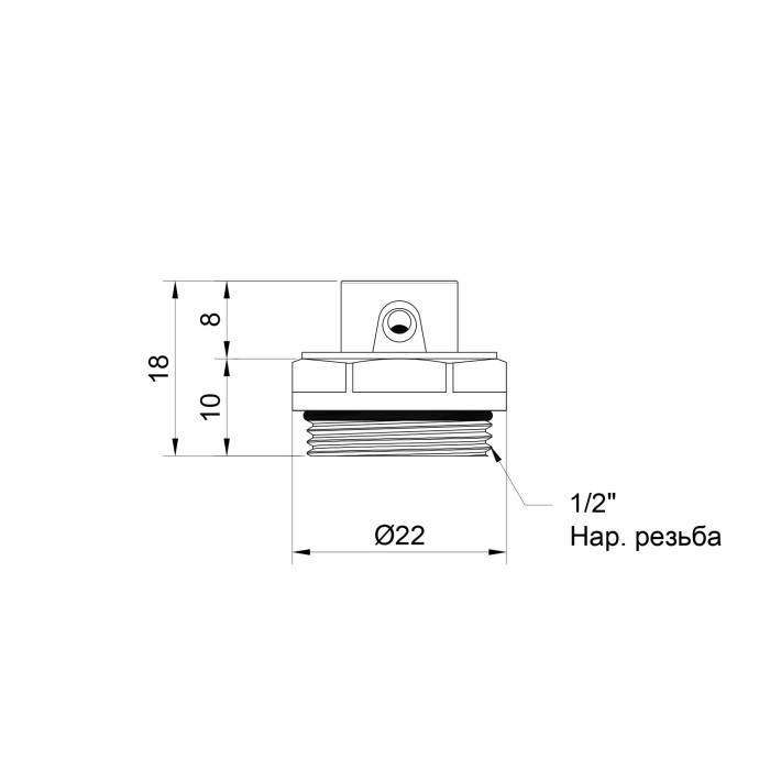 Кран Маевского SD Plus 1/2" SD210W15