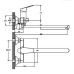 Смеситель для ванны HAIBA NIKAS chr-006 euro (HB0854)