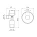 Кран приборный шаровой Арко Thermo Alliance Standart 1/2"Н х 3/4"Н SF340W1520