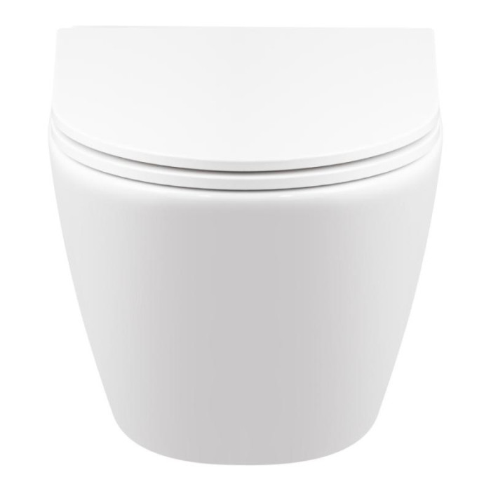 Унитаз подвесной Qtap Robin New безободковый с сиденьем Soft-close QT1333046ENRW