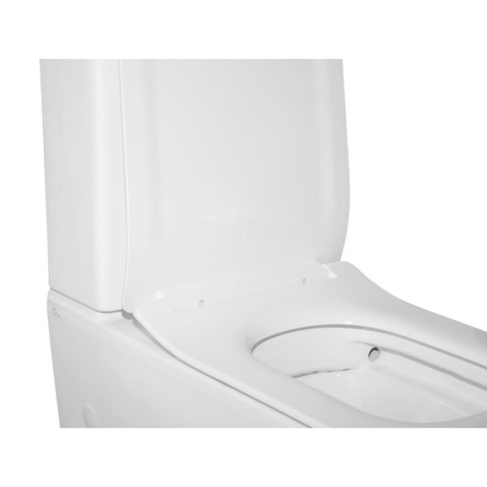 Унитаз-компакт Qtap Crow безободковый с сиденьем Soft-close QT05222170W
