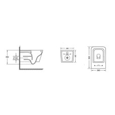 Унитаз подвесной Qtap Crow безободковый с сиденьем Soft-close QT05335170W 