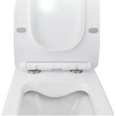 Унітаз підвісний Qtap Crow безобідковий з сідінням Soft-close QT05335170W