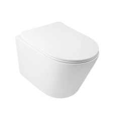 Унитаз подвесной Qtap Swan безободковый с сиденьем Soft-close QT16335178W 