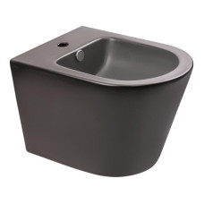 Биде подвесное Qtap Scorpio 515x360x345 Matt black QT1455053FMB 
