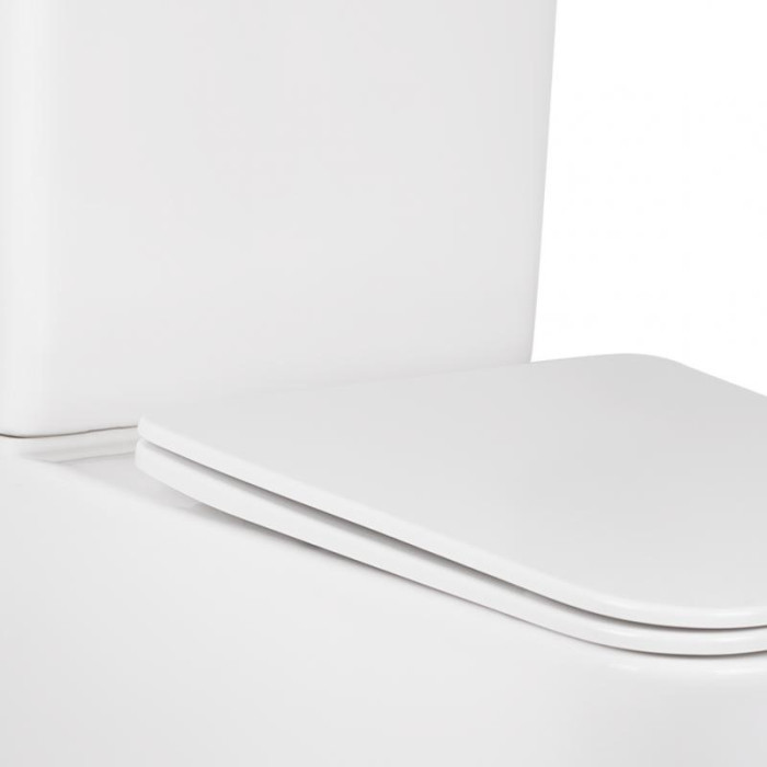 Унитаз-компакт Qtap Tern безободковый с сиденьем Soft-close QT17222093ARW