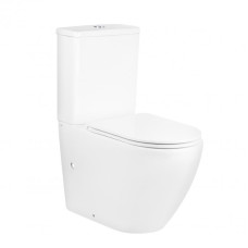 Унітаз-компакт Qtap Robin безобідковий з сидінням Soft-close QT13222141ARW