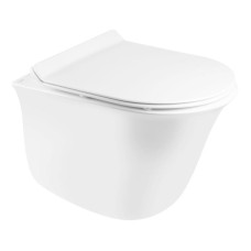 Унитаз подвесной Qtap Virgo безободковый с сиденьем Soft-close QT1833051ERW 