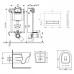 Набор Qtap инсталляция 3 в 1 Nest QT0133M425 с панелью смыва линейной QT0111M08V1091MB + унитаз с сиденьем Swan QT16335178W