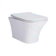 Унітаз підвісний Qtap Presto безобідковий з сідінням Soft-close QT24332615EW