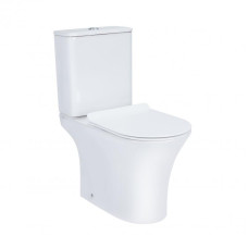 Унітаз-компакт Qtap Presto безобідковий з сідінням Soft-close QT24221217AW 