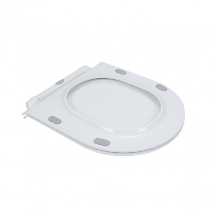 Унитаз-компакт Qtap Presto безободковый с сиденьем Soft-close QT24221217AW