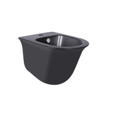 Биде подвесное Qtap Virgo 485х345х365 Matt black QT1855051FMB 