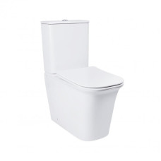 Унитаз-компакт Qtap Nando безободковый с сиденьем Soft-close QT12221222AW 