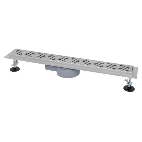 IT03-FT11/700 ITAL Душовий трап 700 мм,  поворот. 360, комбін.затвор, Brushed nickel (блістер) {5/1}