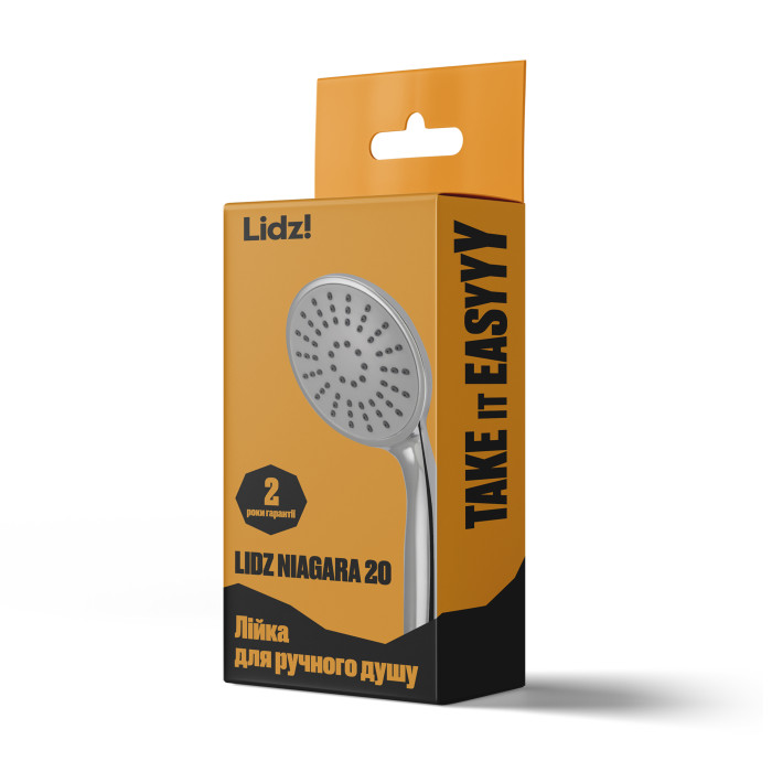 Лейка для ручного душа Lidz Niagara 20 80 мм округлая LDNIA20CRM35448 Chrome