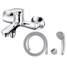 Змішувач ванна короткий гусак SILVER Органіка-2 d-35 економ з аксесуарами