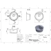 Мойка MIRAGGIO MALIBU 516x219 круглая total black + сифон